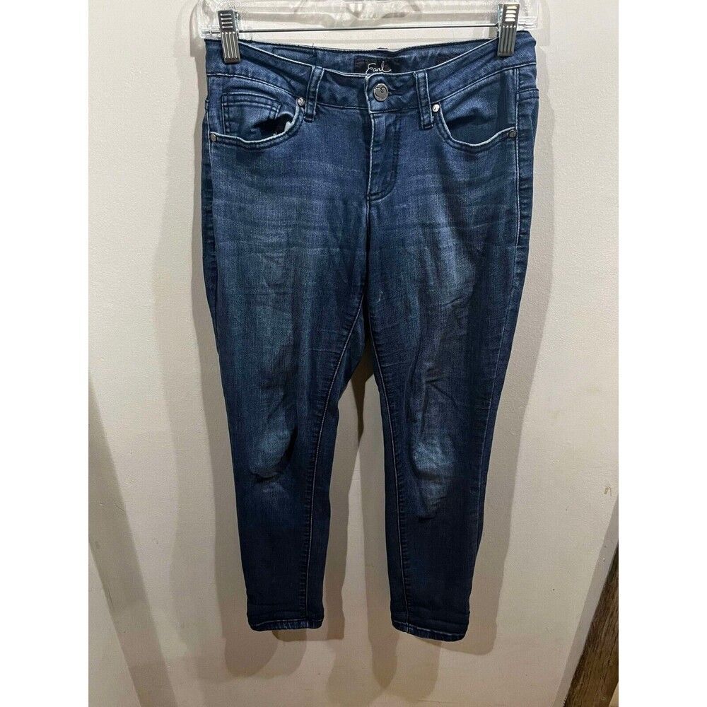 Earl Jeans Women's Size 2 Blue Skinny Ankle Mid Rise Denim Western Casual